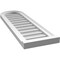 Ekena Millwork Round Top Surface Mount PVC Gable Vent w/ 2"W x 2"P Brickmould Sill Frame, 12"W x 38"H GVPRT12X3803SN - alternate 4